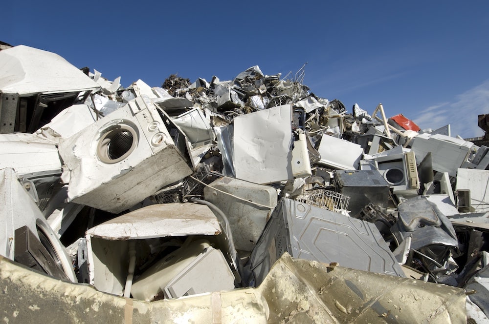 Used Appliances in Landfill