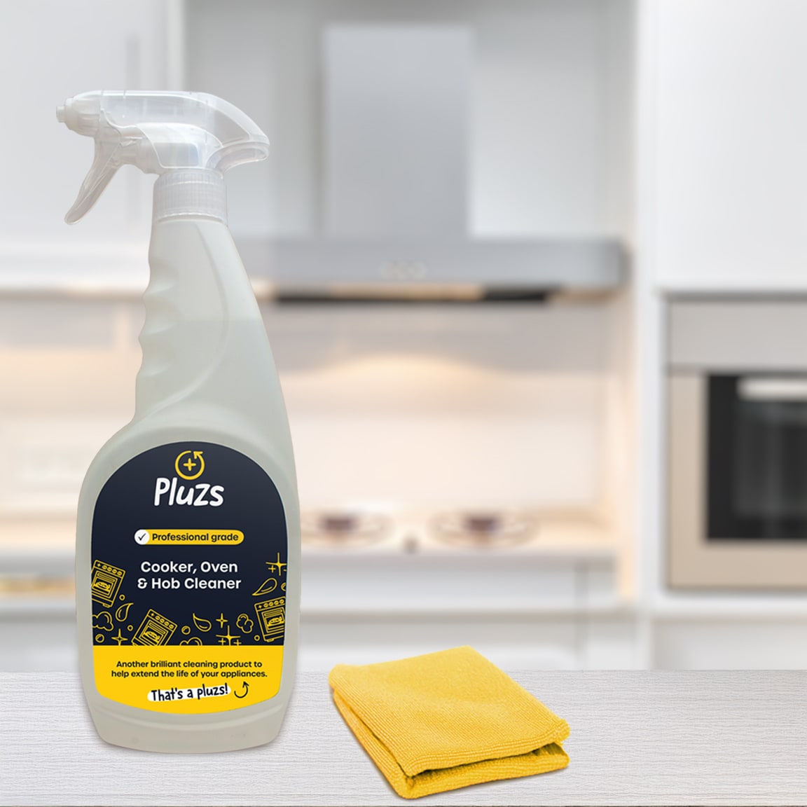 Pluzs Cooker Oven And Hob Cleaner